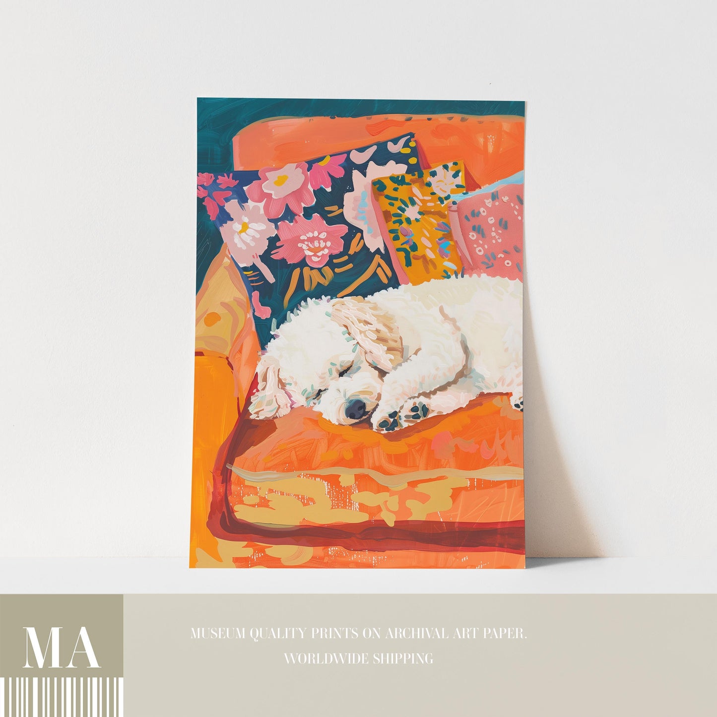 Poodle Art Print