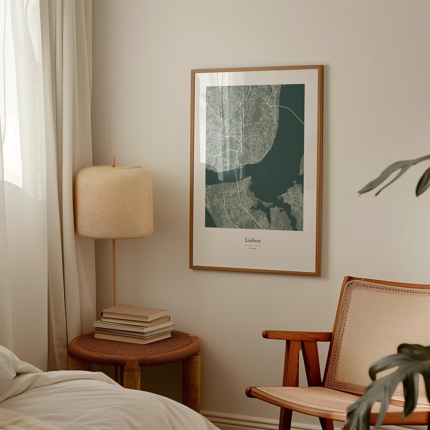 Lisbon City Map Print