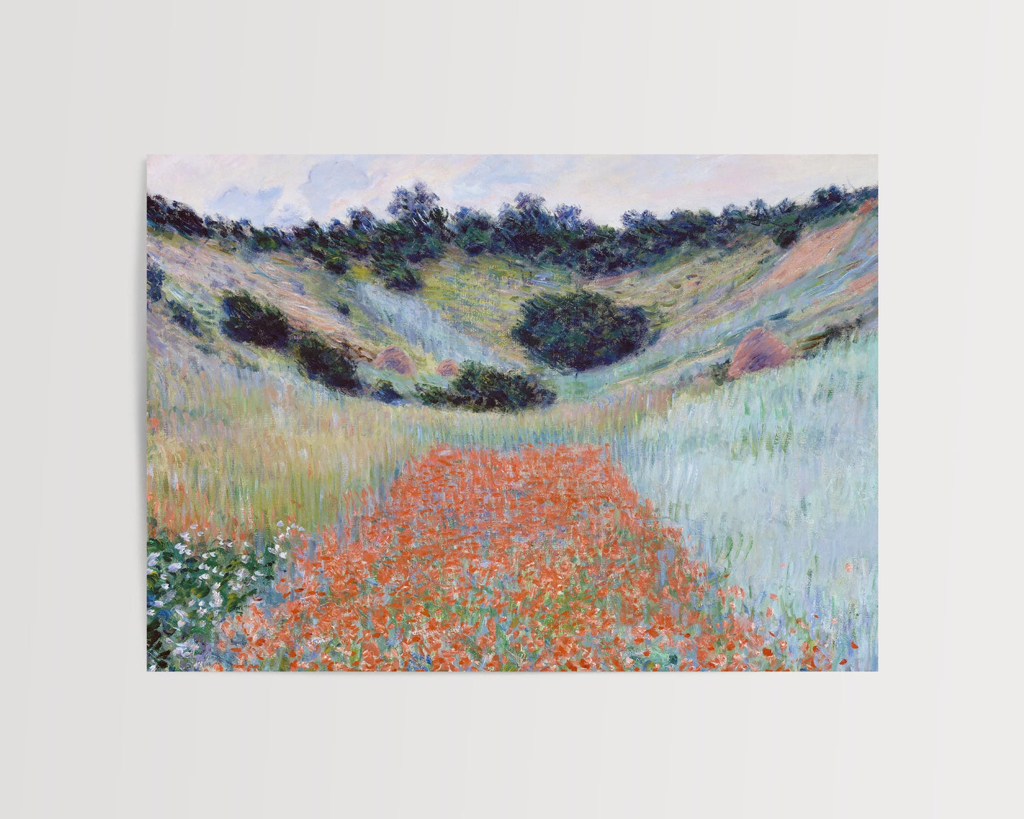 Monet - Poppy Field Print
