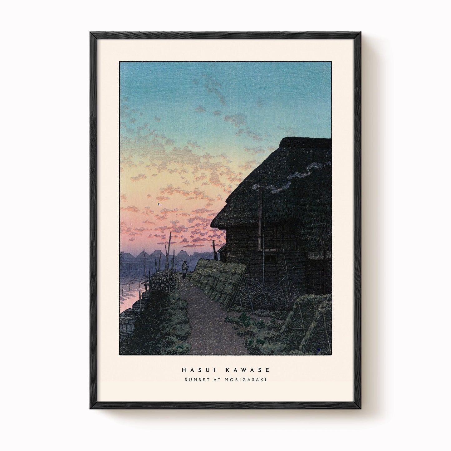 Hasui Kawase - Sunset Morigasaki Print
