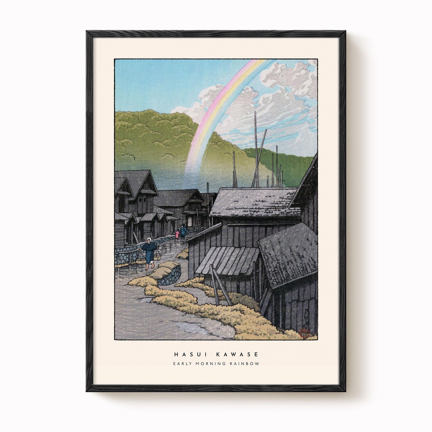 Hasui Kawase - Early Morning Rainbow Print