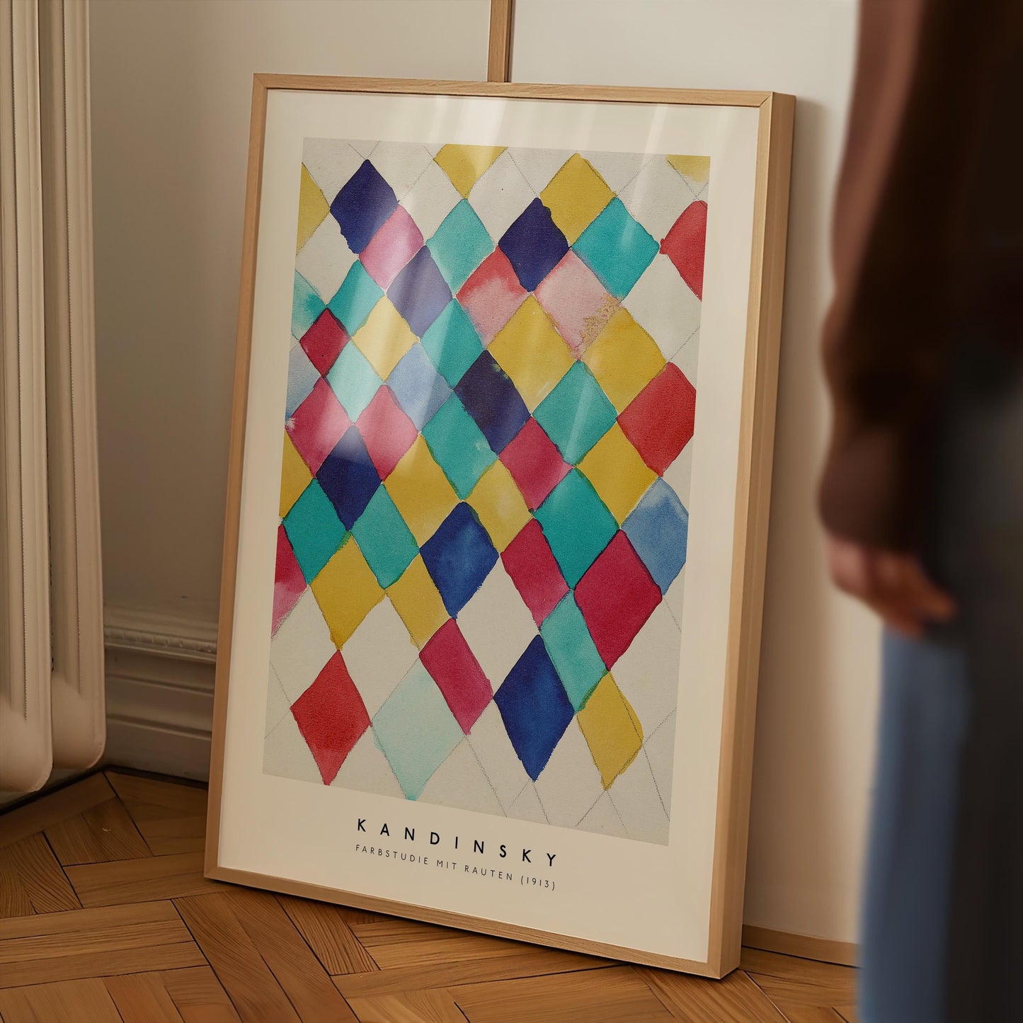 Kandinsky - Farbstudie mit Rauten Print
