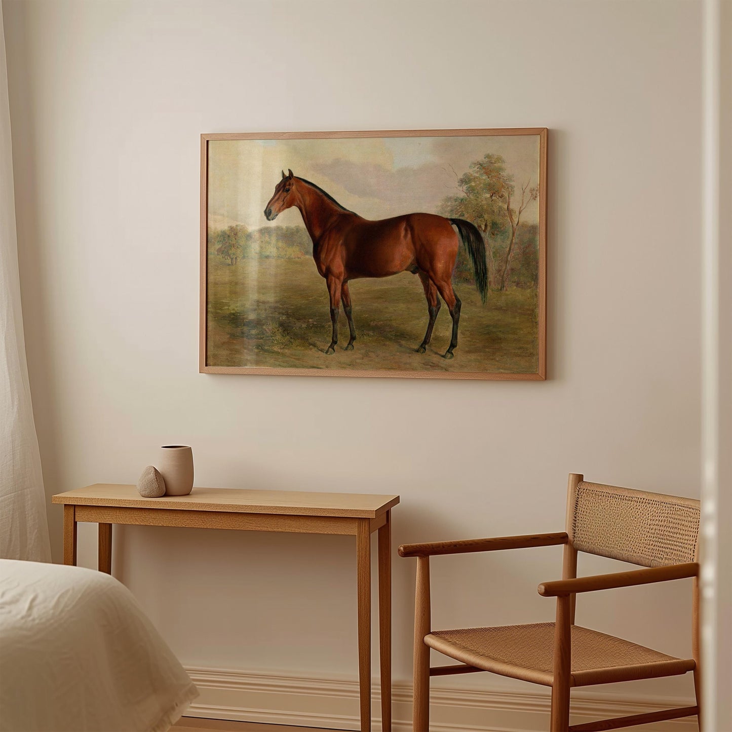 Vintage Painting Horse Print