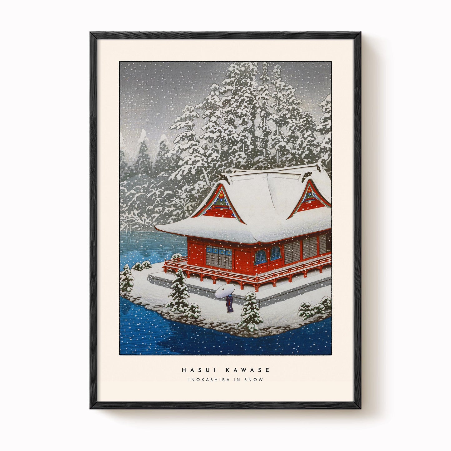 Hasui Kawase - Inokashira In Snow Print