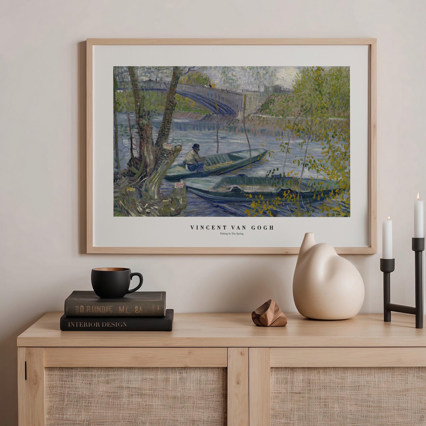 Van Gogh - Fishing In The Spring Print