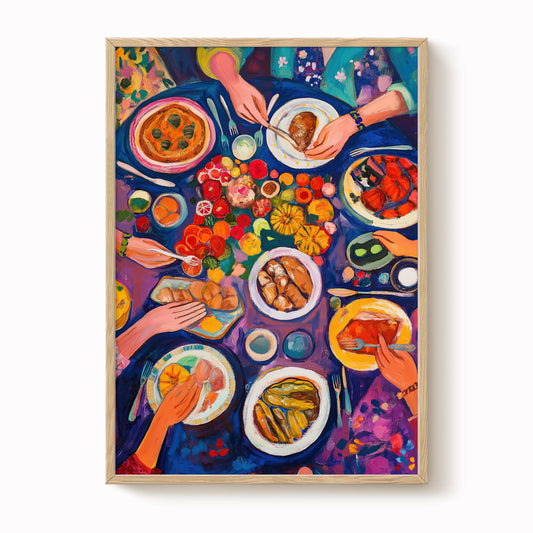 Dinner Table Art Print
