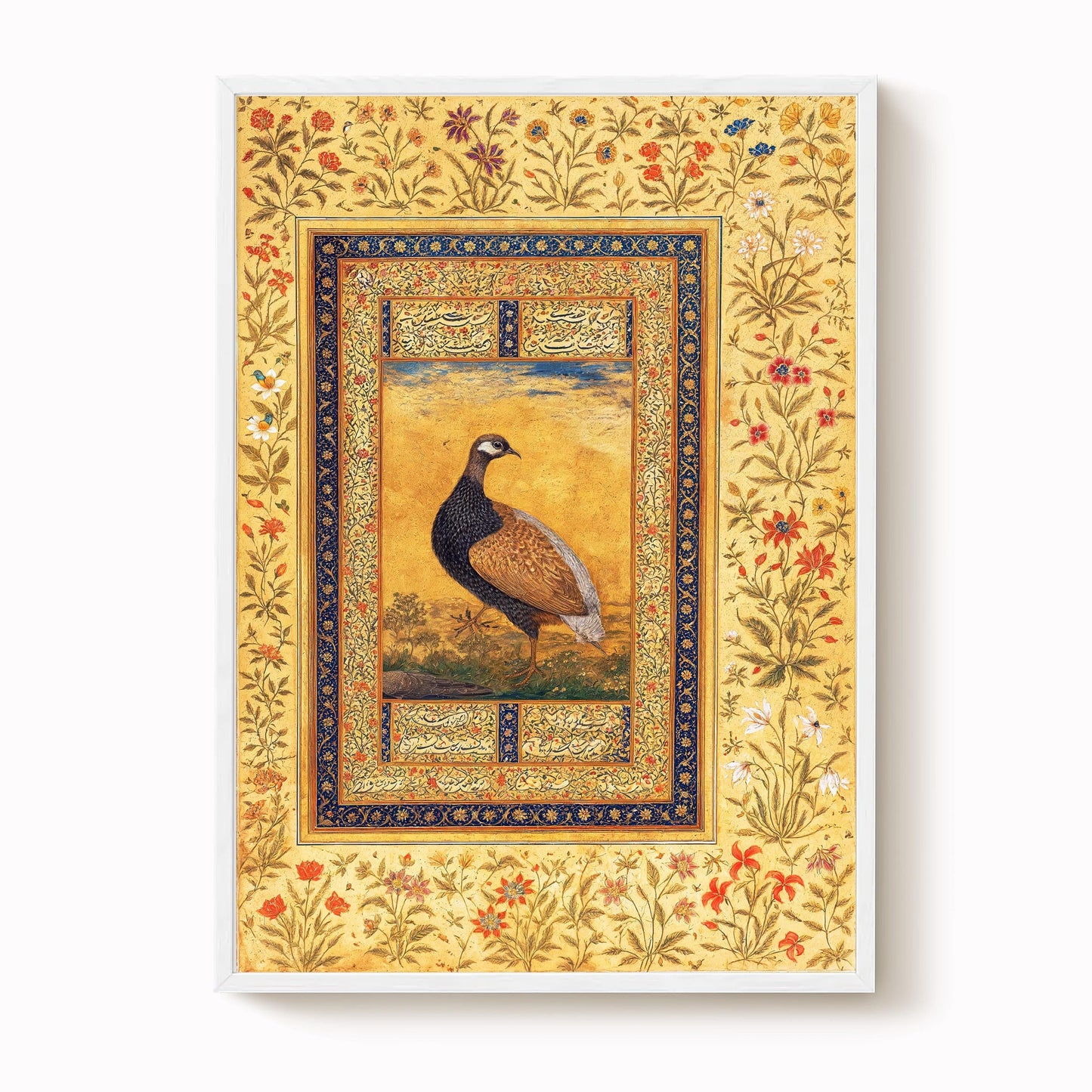 Mughal Black Francolin Print