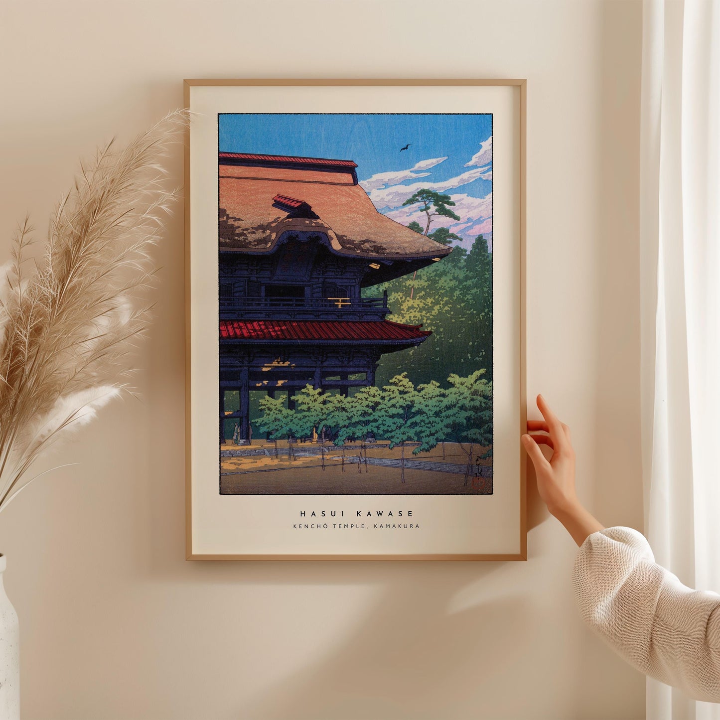Hasui Kawase - Kencho Temple, Kamakura Print