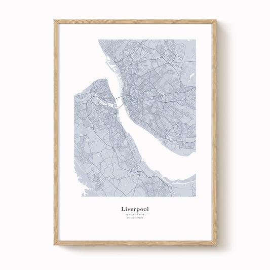 Liverpool City Map Print