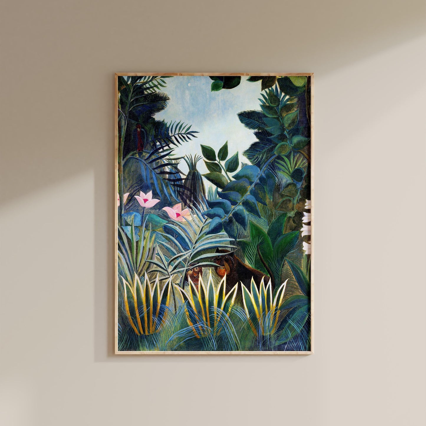 Henri Rousseau - The Equatorial Jungle Print