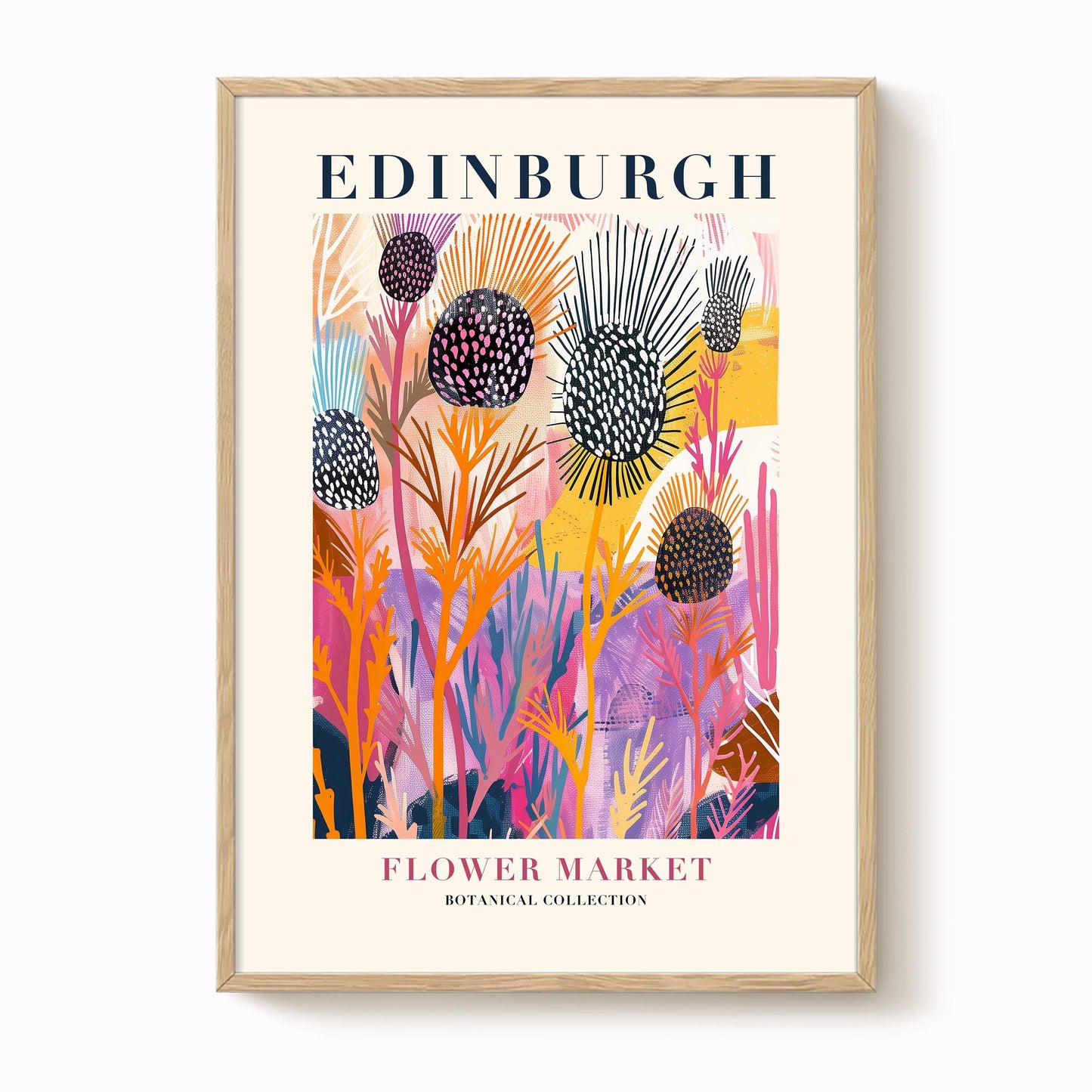 Edinburgh Flower Market Print