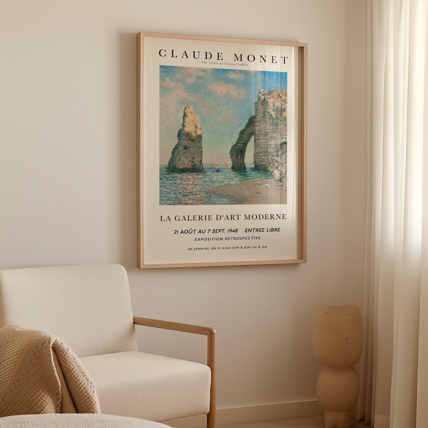 Monet - The Cliffs at Etretat Print