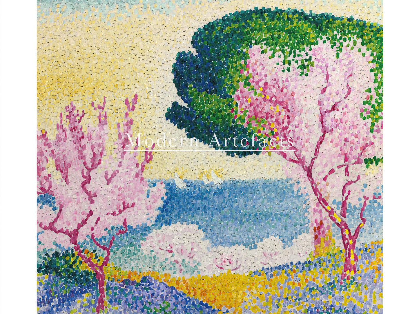 Henri-Edmond Cross - Pink Spring (Printemps Rose) Print