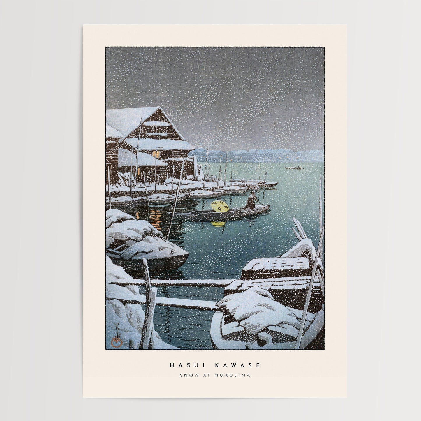 Hasui Kawase - Snow at Mukojima Print