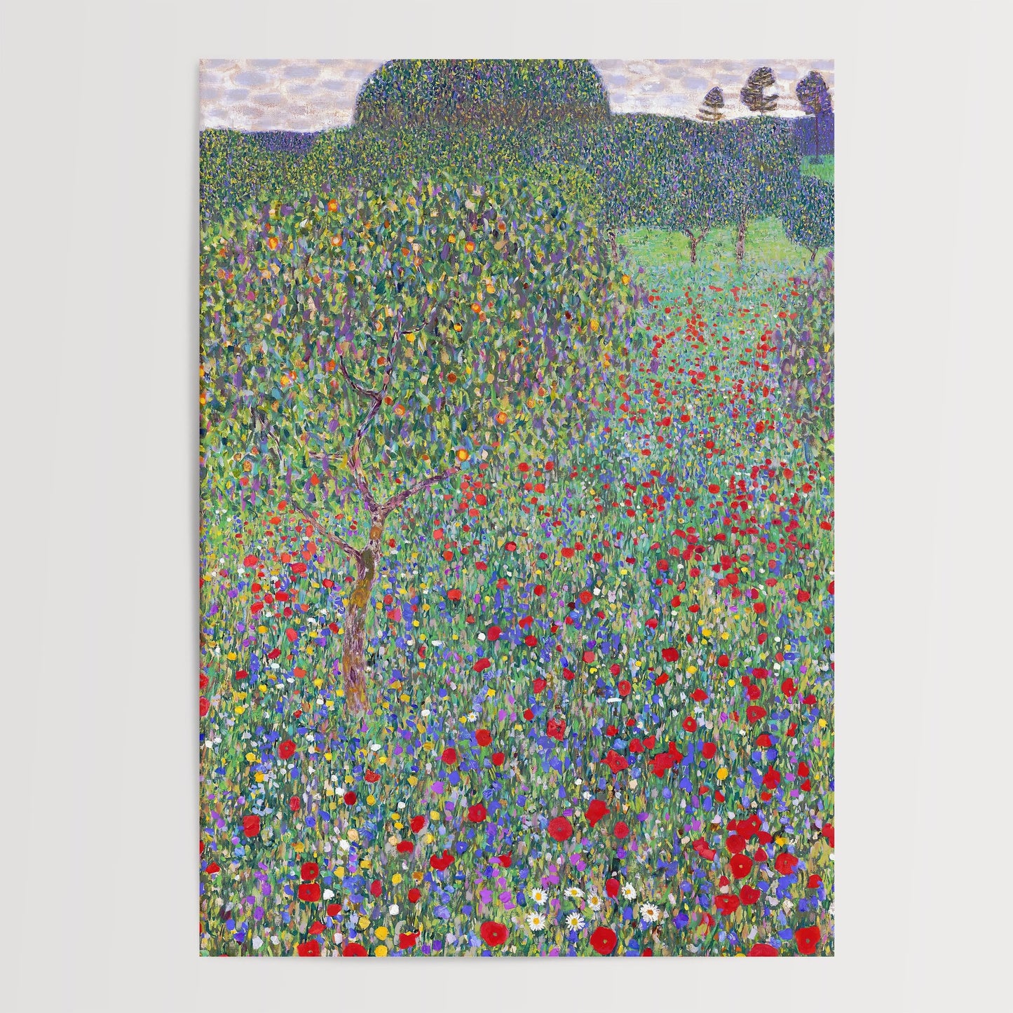 Gustav Klimt - Poppy Field Art Print