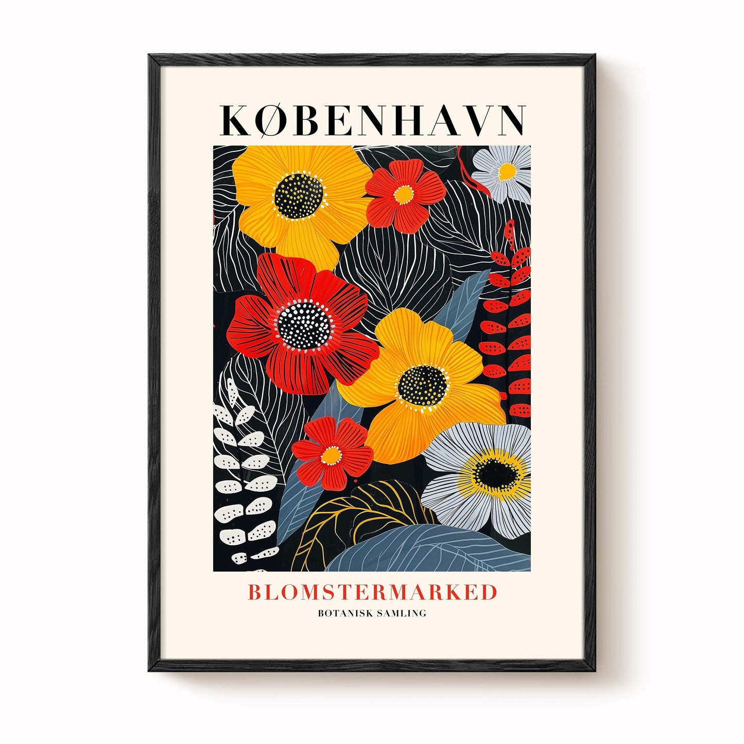 Copenhagen Flower Market Print