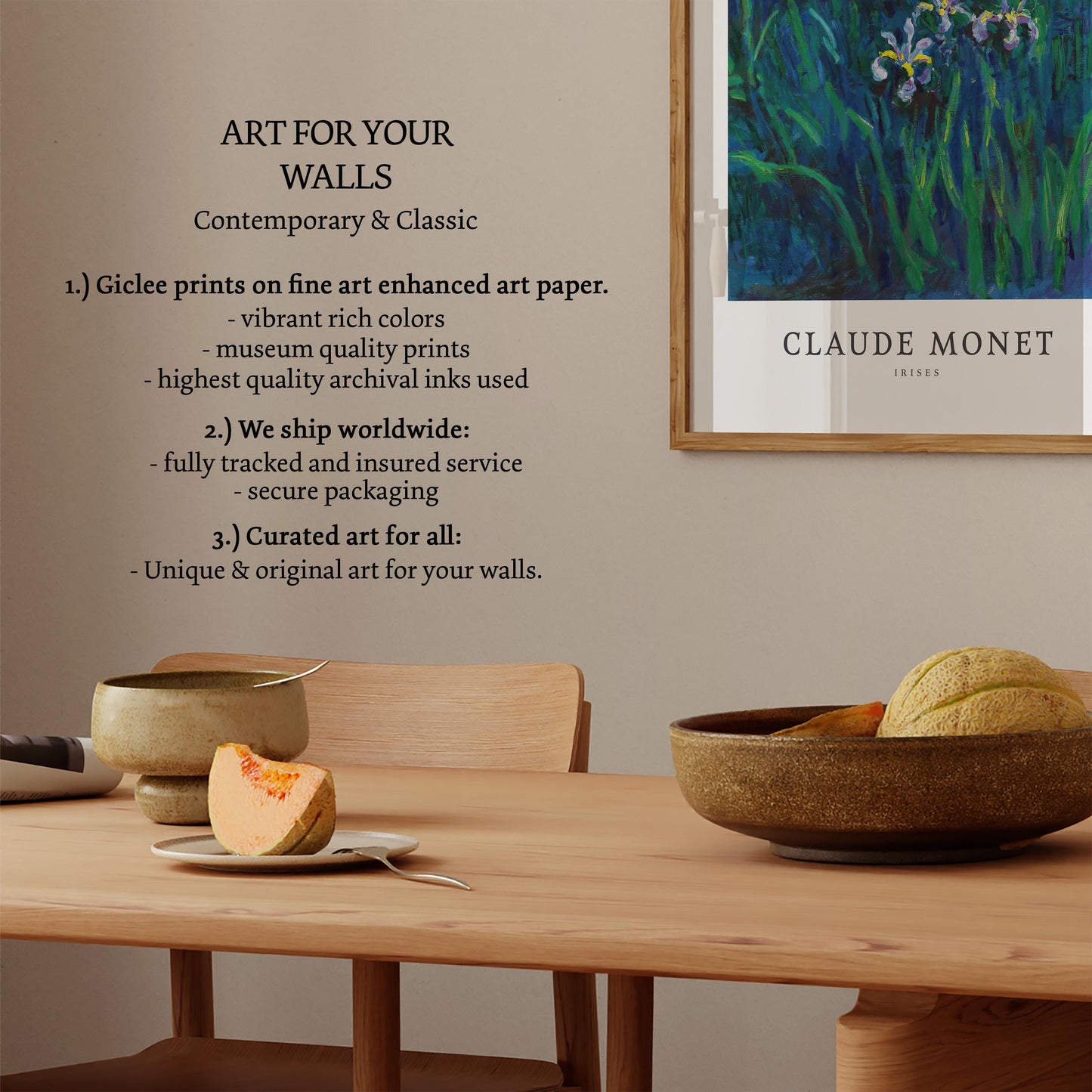 Monet - Irises Print