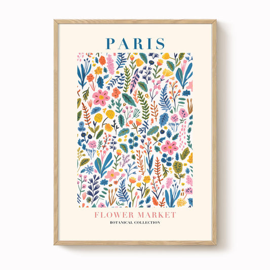 Paris Flower Market Print