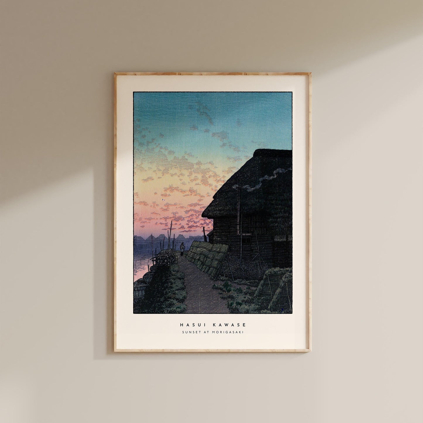 Hasui Kawase - Sunset Morigasaki Print