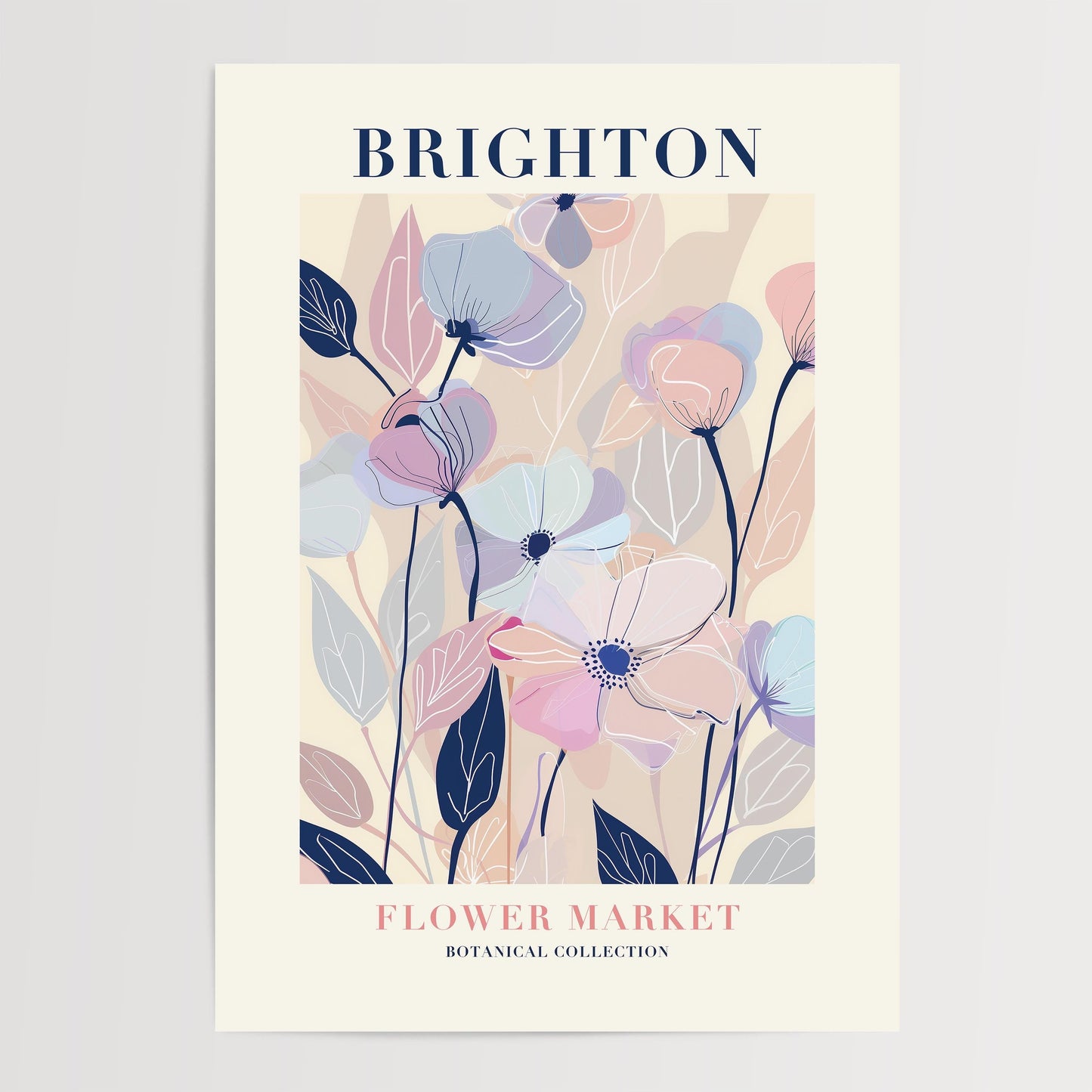 Brighton Flower Market Print
