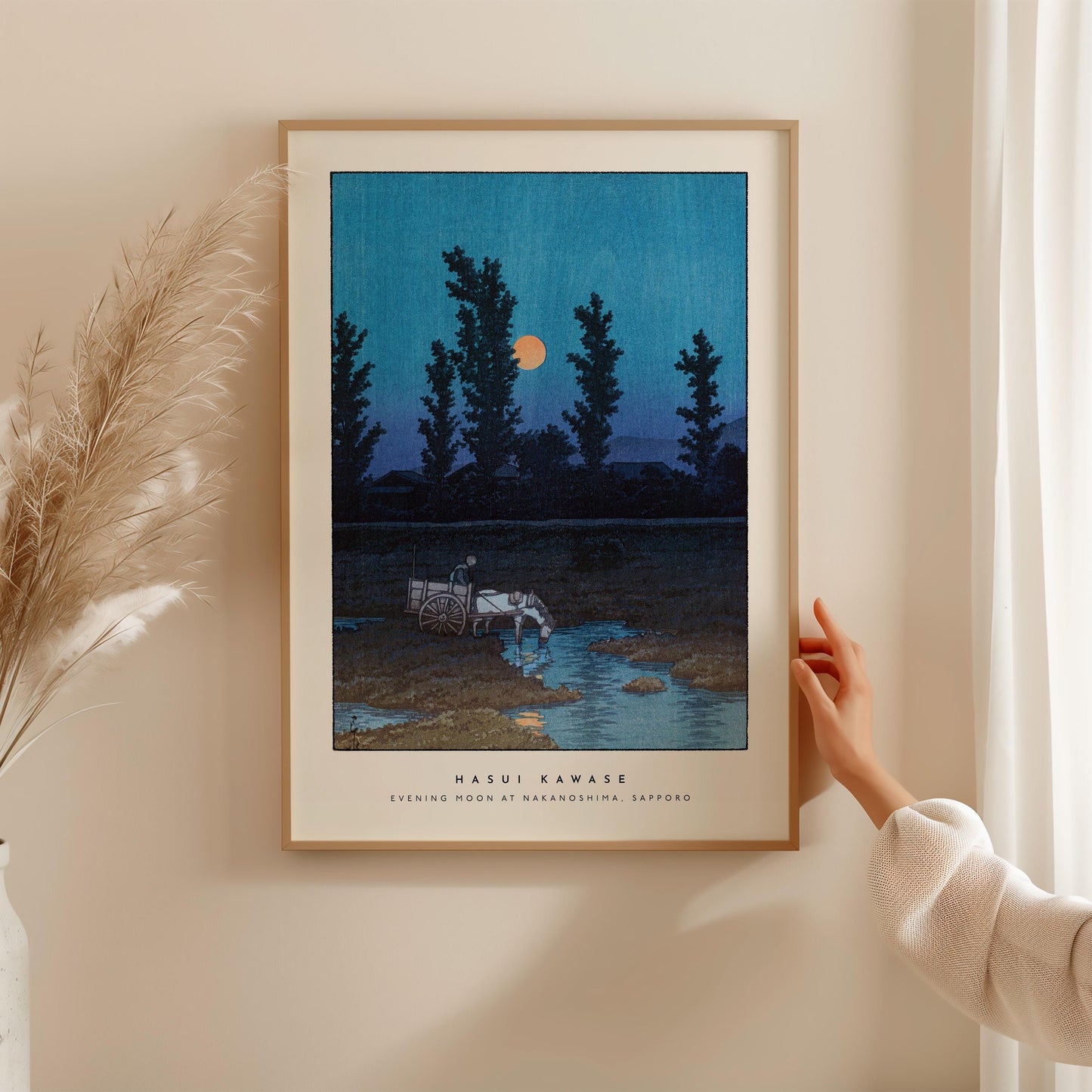 Hasui Kawase - Evening Moon Print