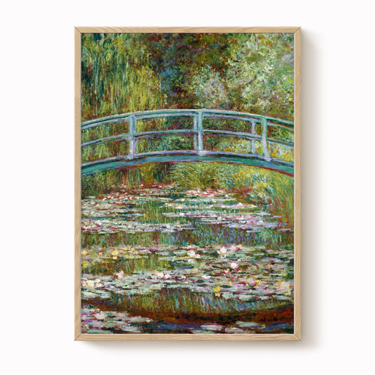 Monet - Water Lily Pond Bridge Print