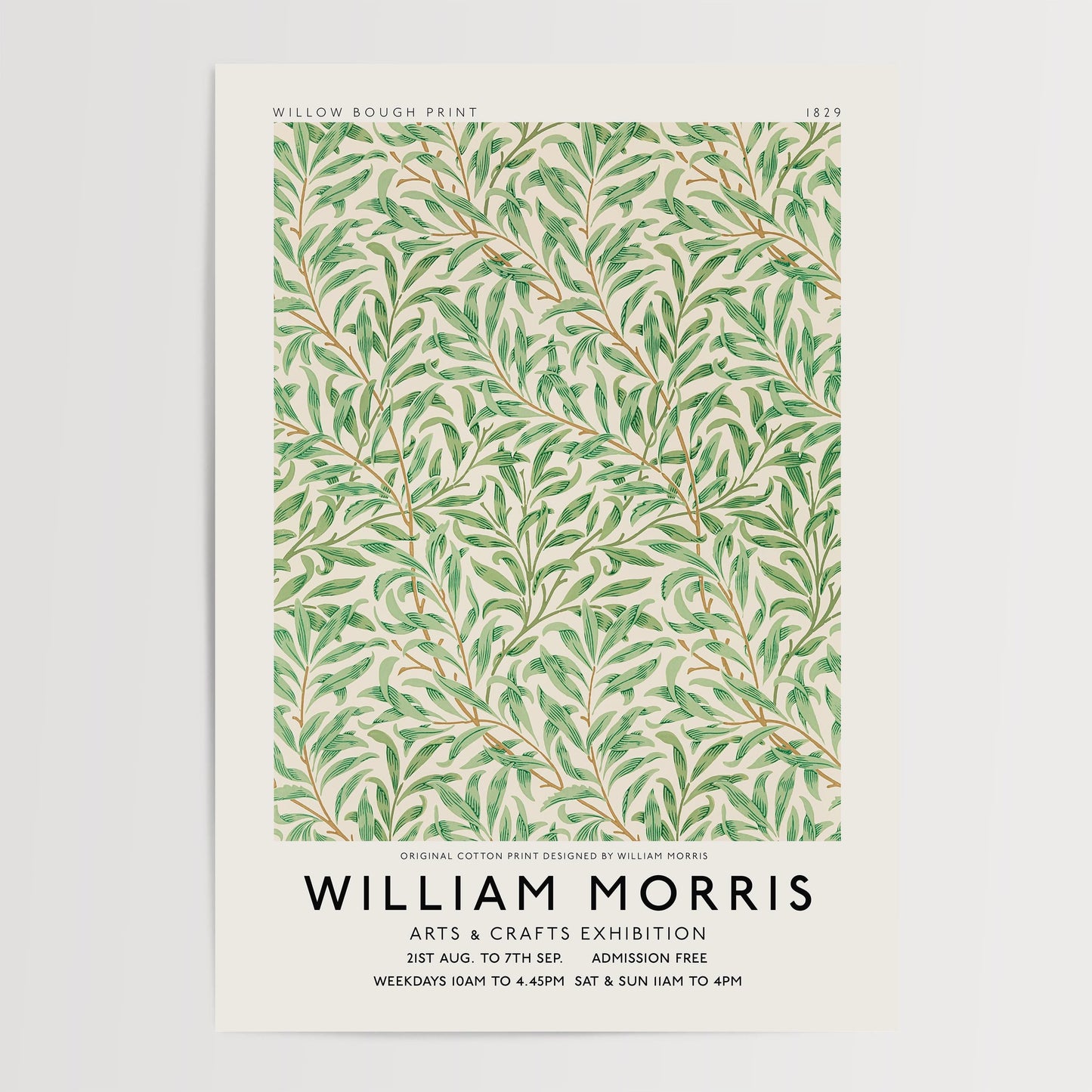 William Morris - Willow Bough Pattern Print