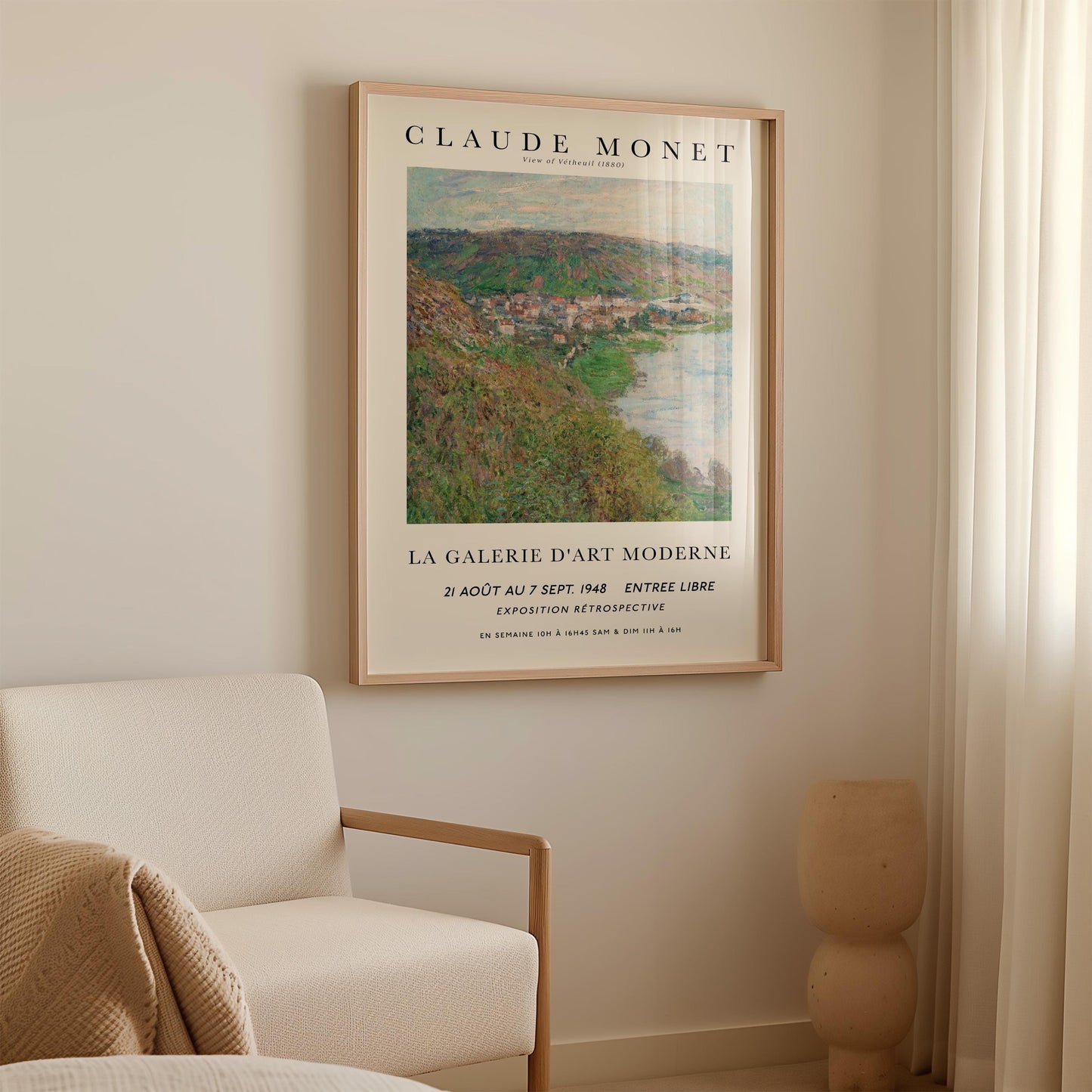 Monet - View of Vétheuil Print
