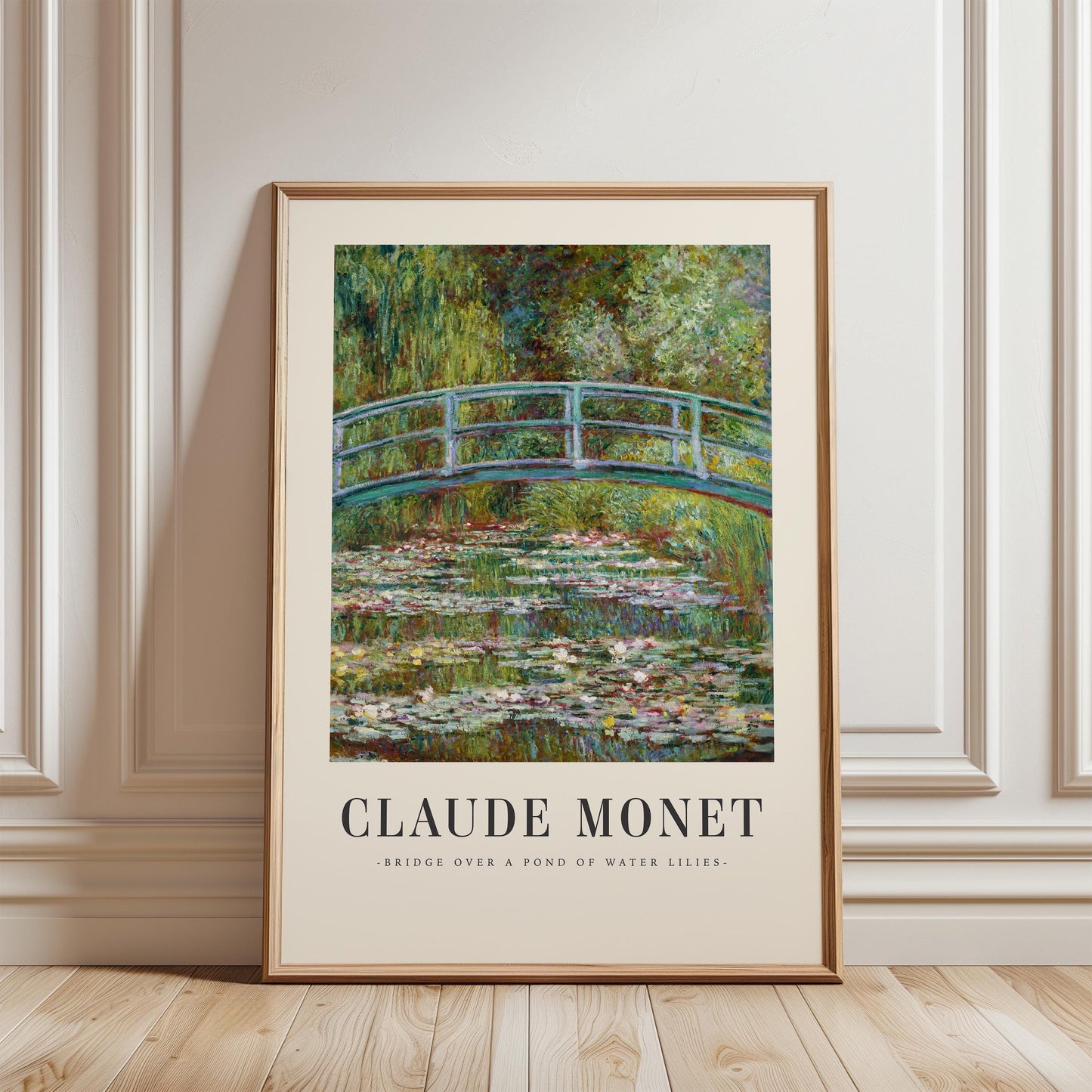 Monet - Water Lily Pond Bridge Print