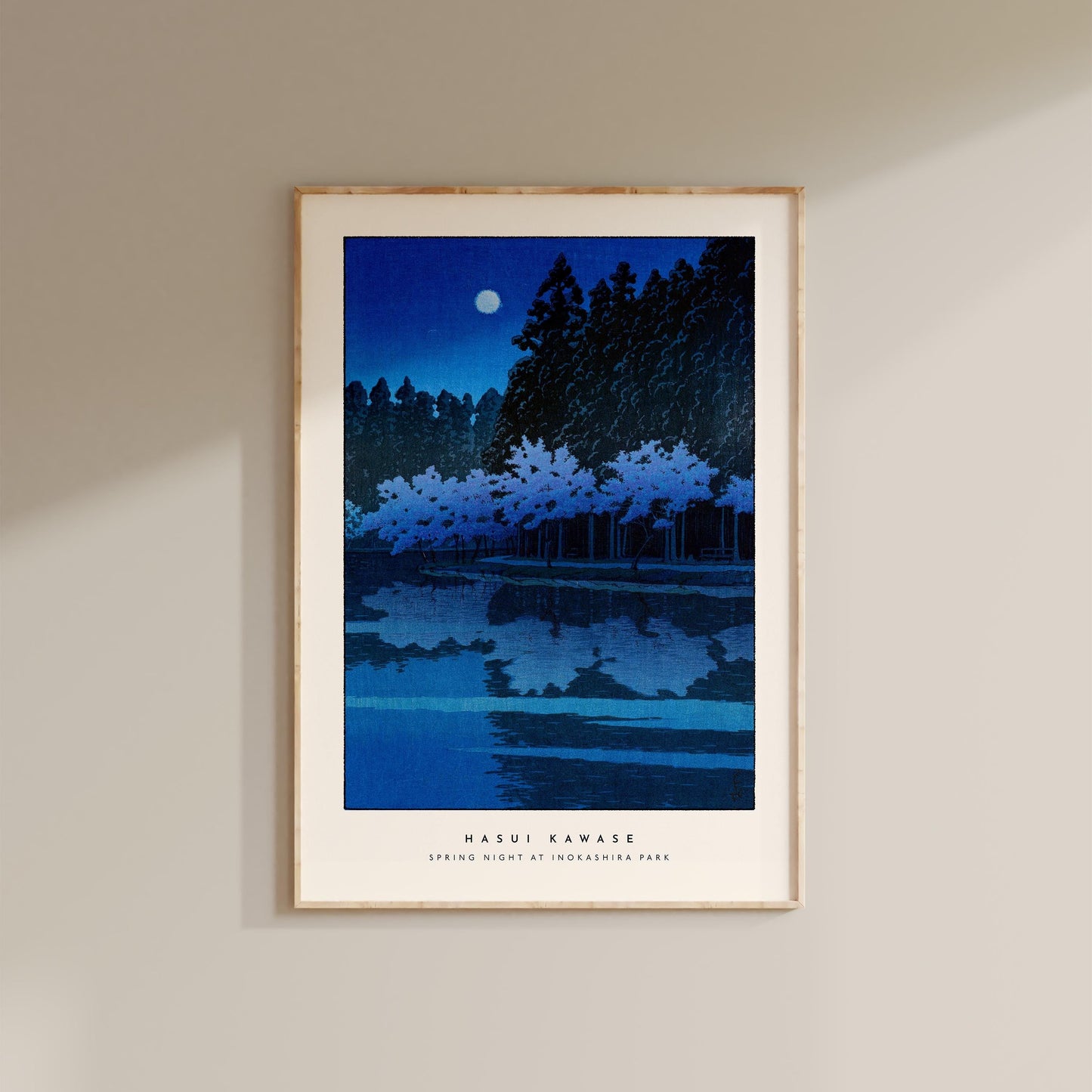 Hasui Kawase - Spring Night Inokashira Park Print