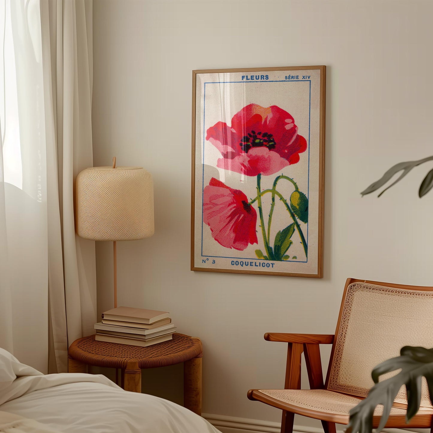 Vintage Poppy Print