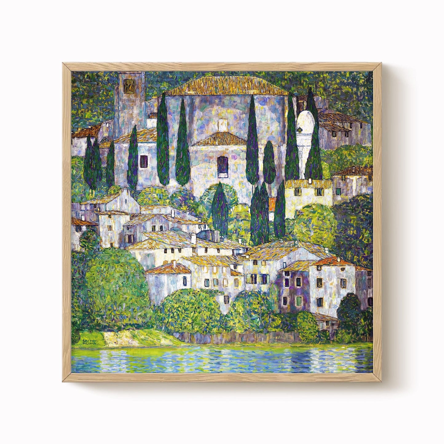 Gustav Klimt - Church in Cassone Print