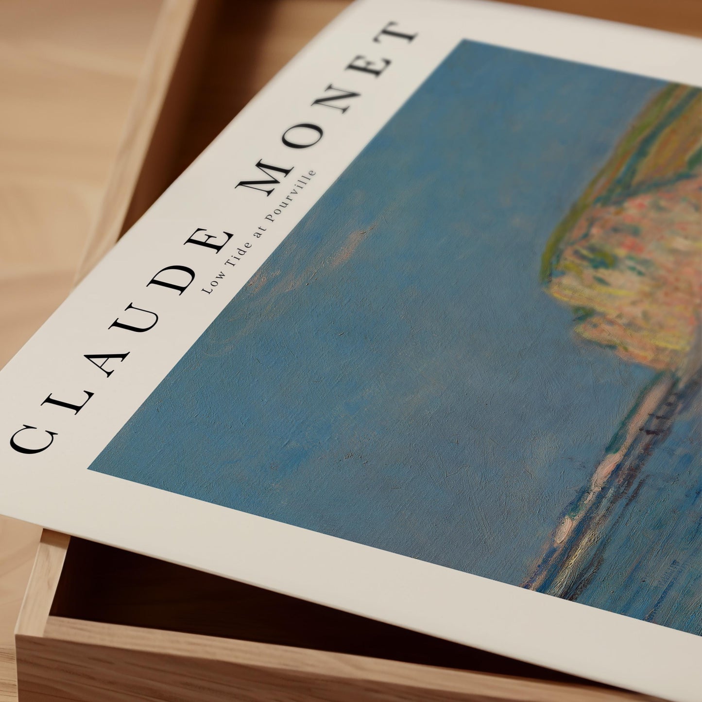 Monet - Low Tide at Pourville Print