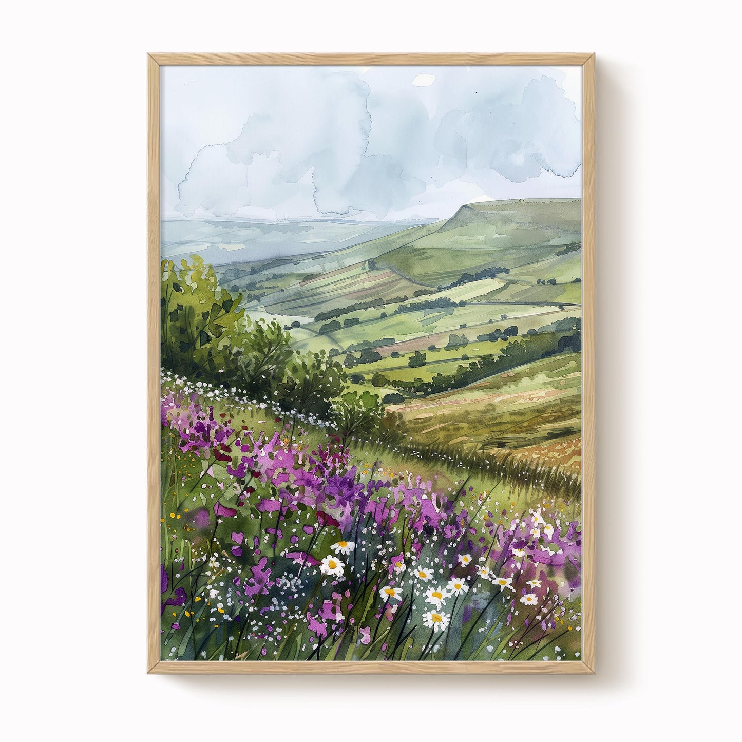 Yorkshire Dales Watercolour Art Print