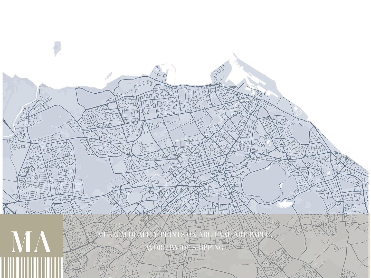 Edinburgh Map Print