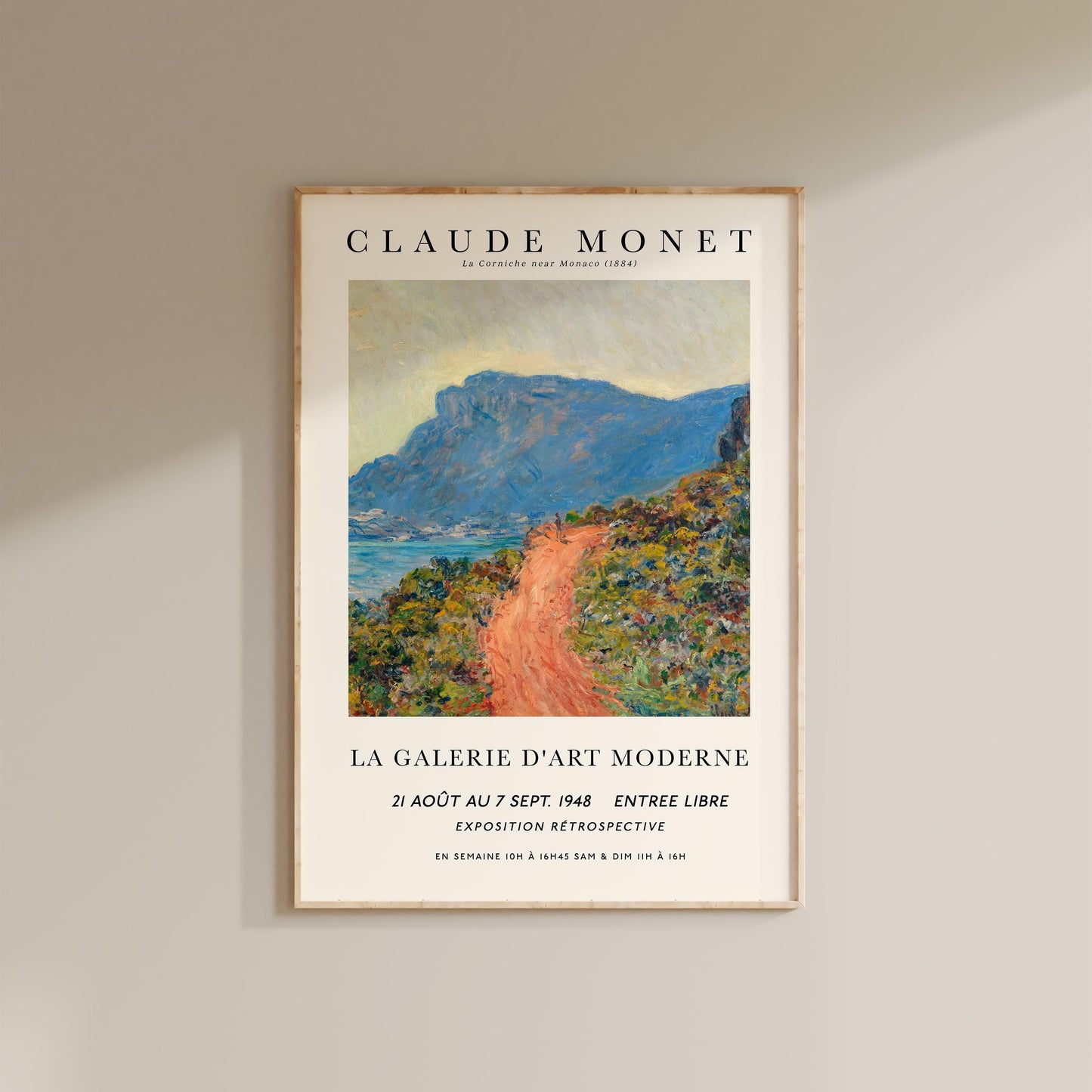 Monet - La Corniche Print