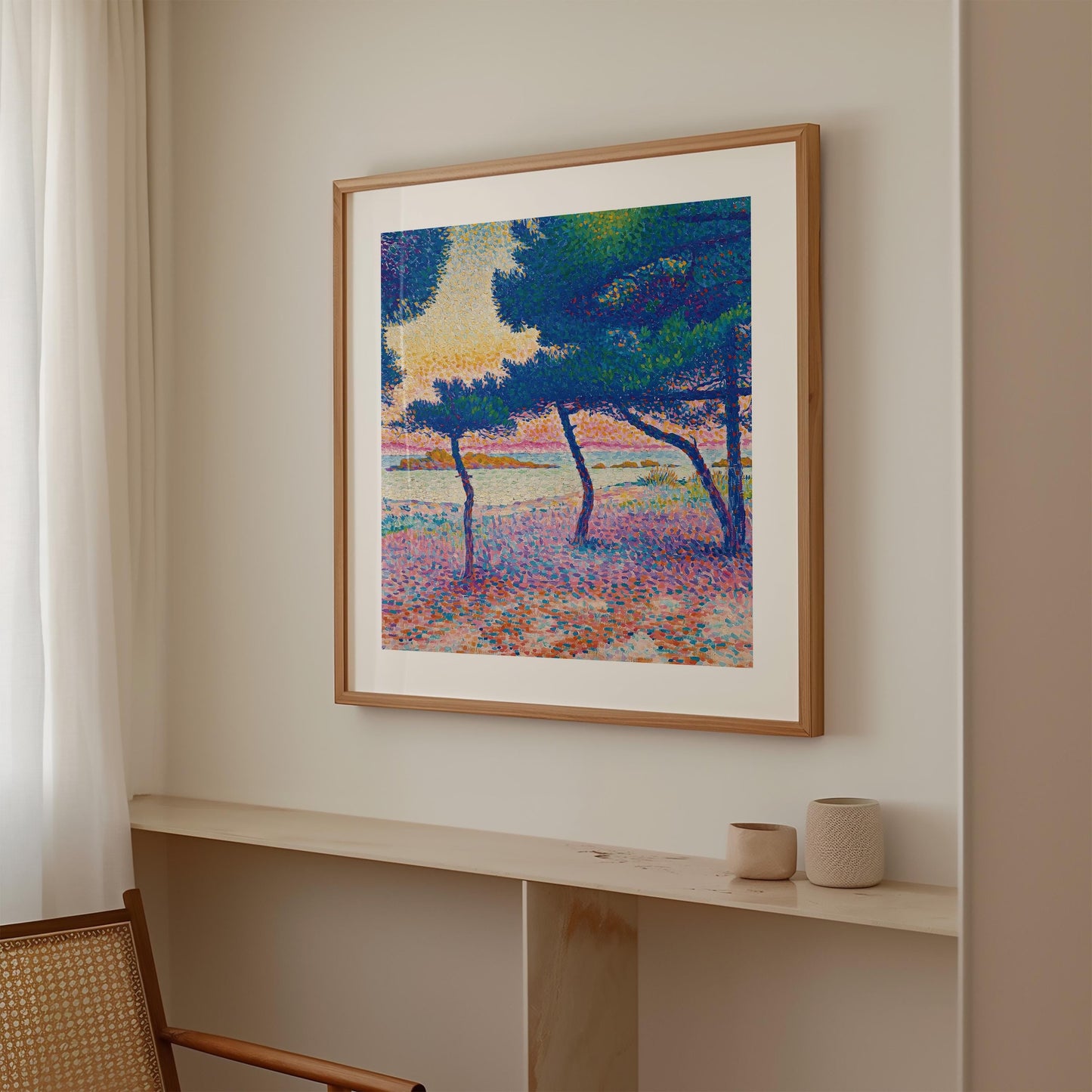 Henri-Edmond Cross - La Plage De Saint-Clair Print
