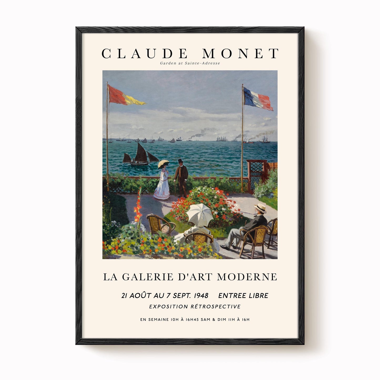 Monet - Garden at Sainte-Adresse Print
