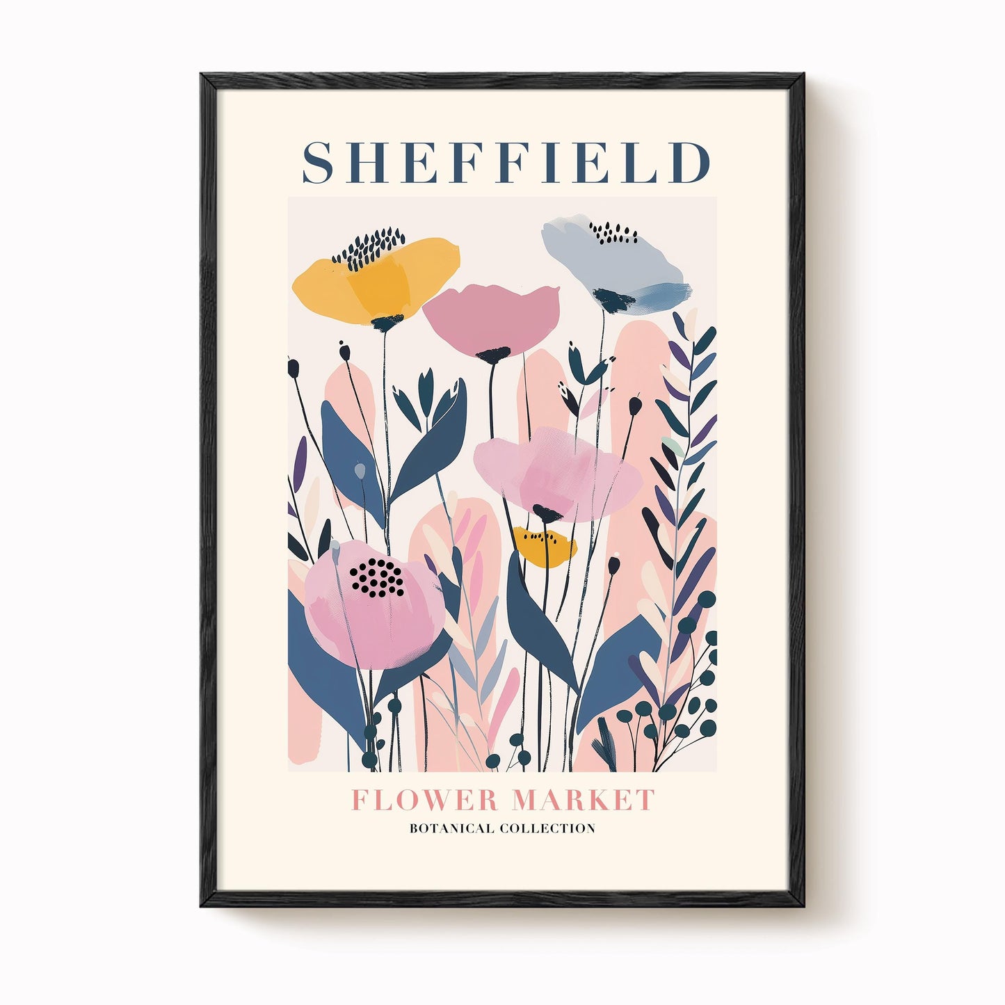 Sheffield Flower Market Print