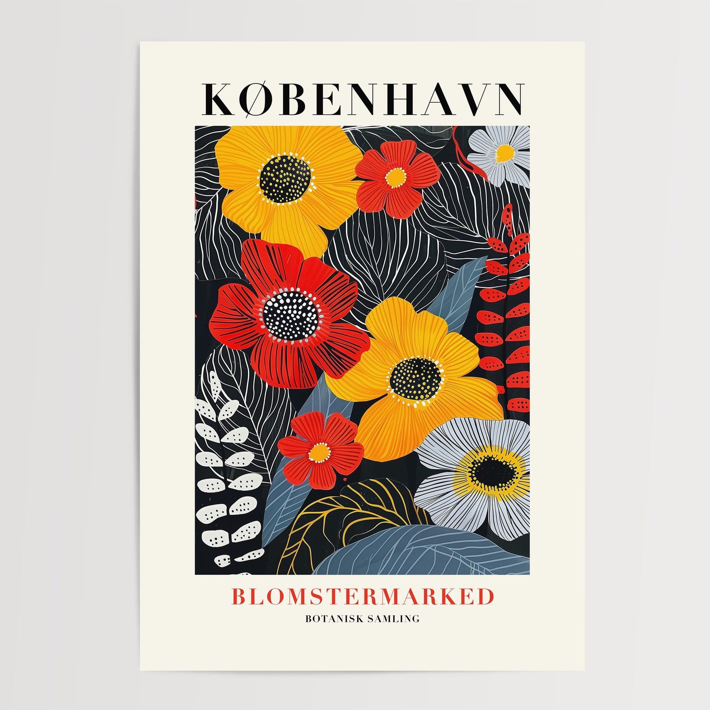 Copenhagen Flower Market Print