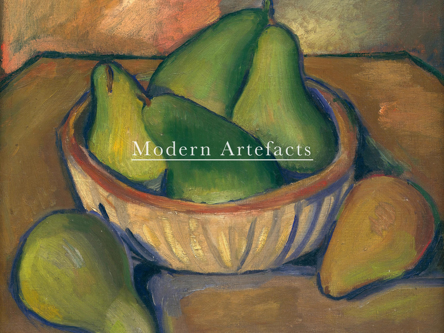 Cyprián Majerník - Pears in a Bowl Print