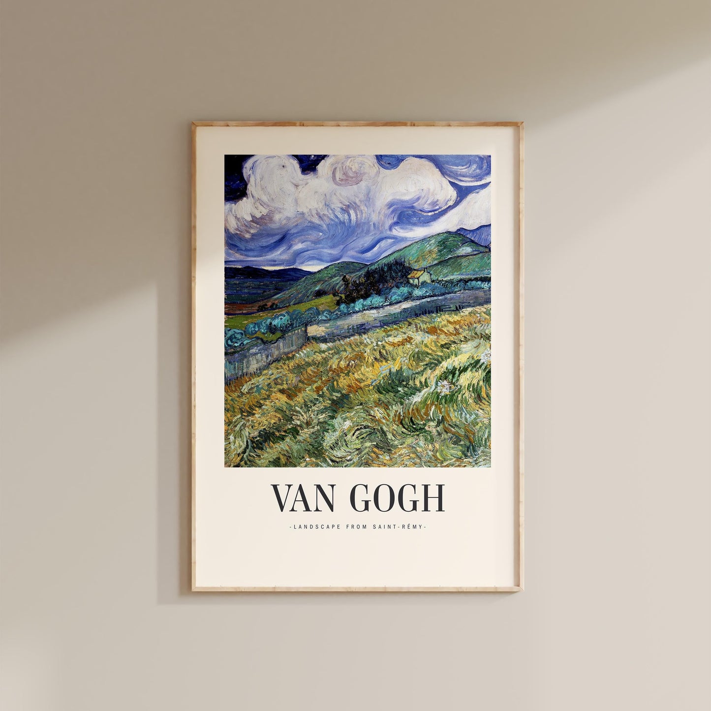 Van Gogh - Landscape from Saint-Rémy Print