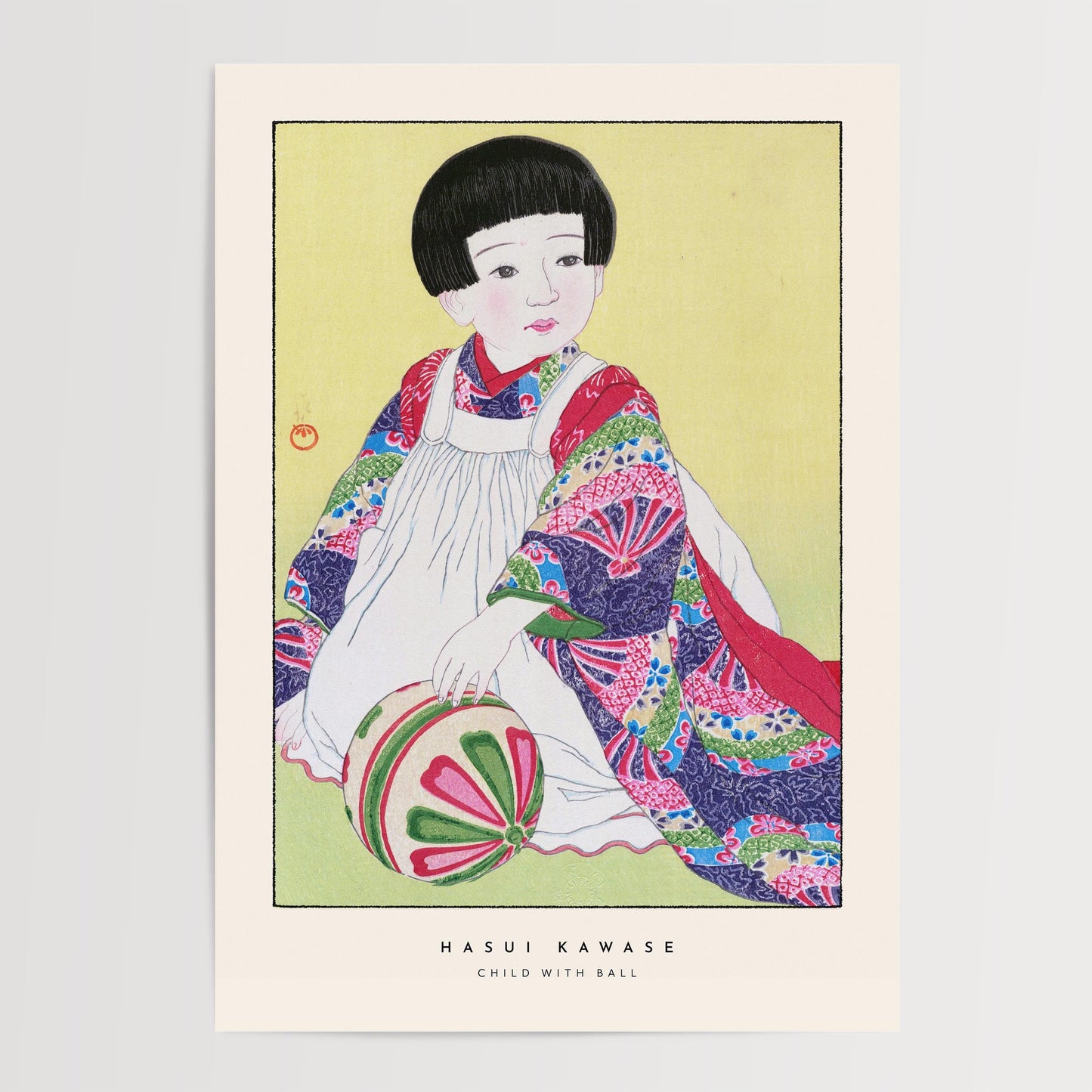 Hasui Kawase - Child With Ball Print