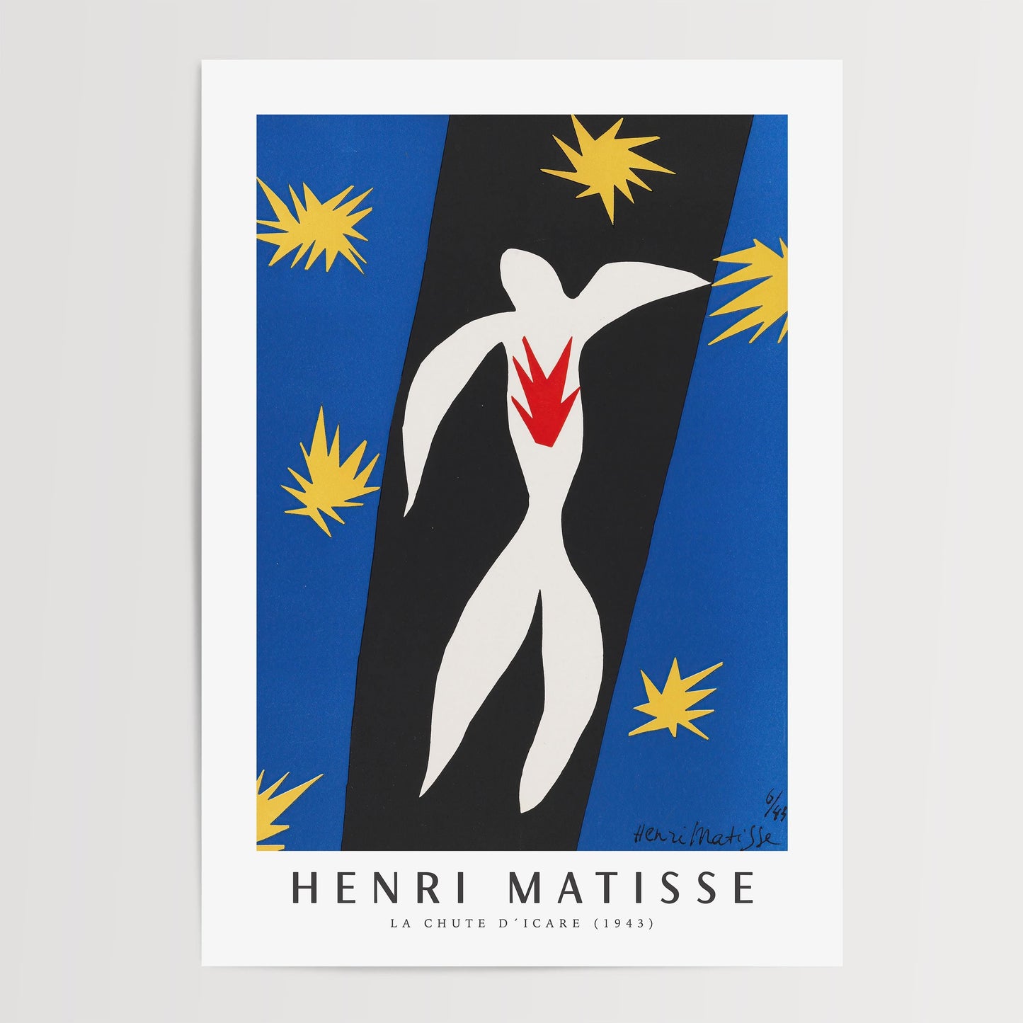 Henri Matisse - La Chute d'Icare (The Fall of Icarus) Art Print