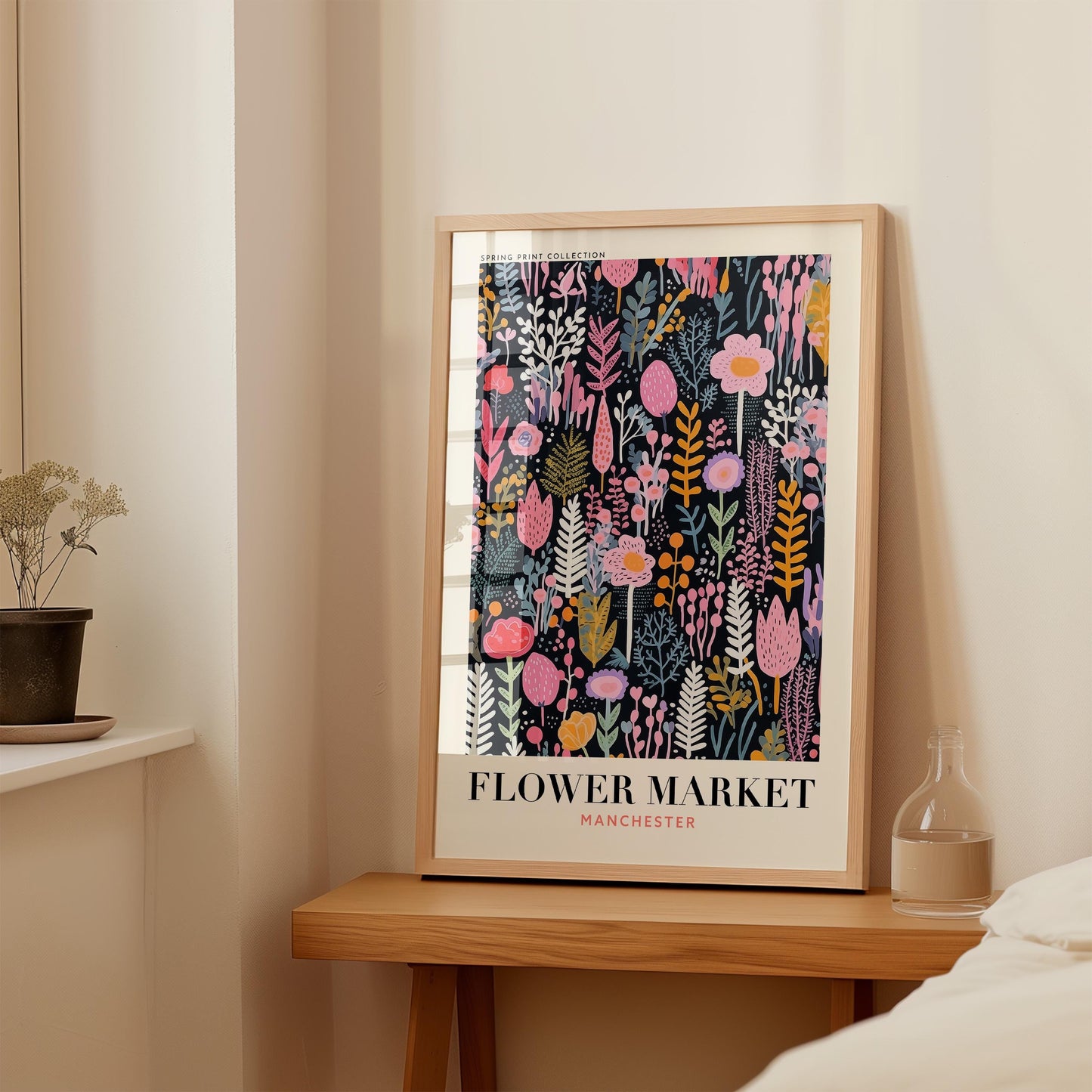 Manchester Flower Market Print