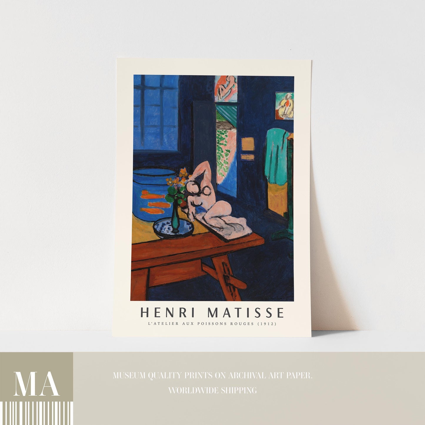 Henri Matisse - Studio with Goldfish Art Print