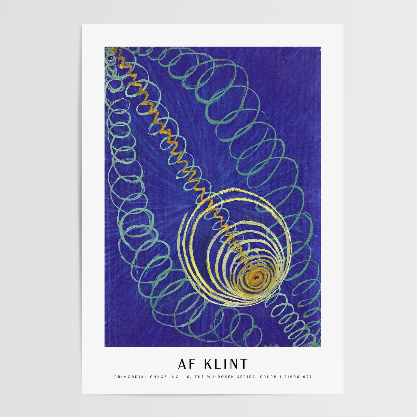 Hilma af Klint - Primordial Chaos, No. 16, The WU-ROSEN Series. Grupp 1 Print