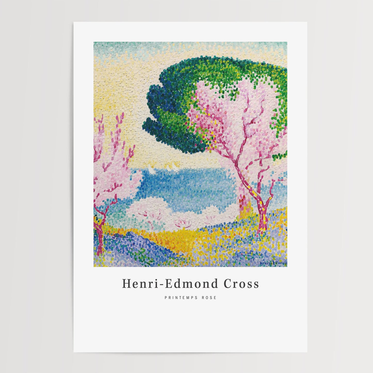 Henri-Edmond Cross - Printemps Rose, Pink Spring Print
