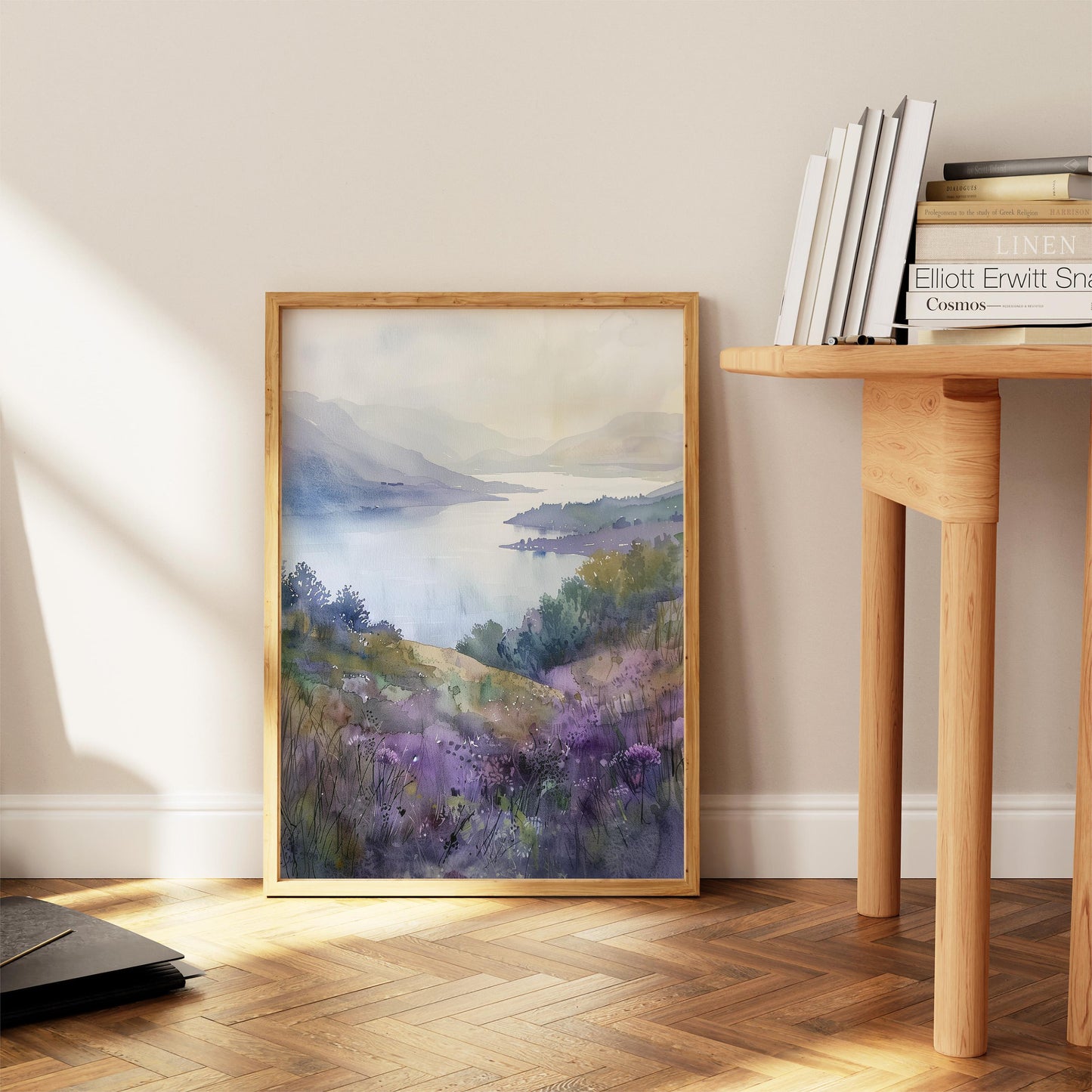 Loch Lomond Watercolour Scottish Landscape Print