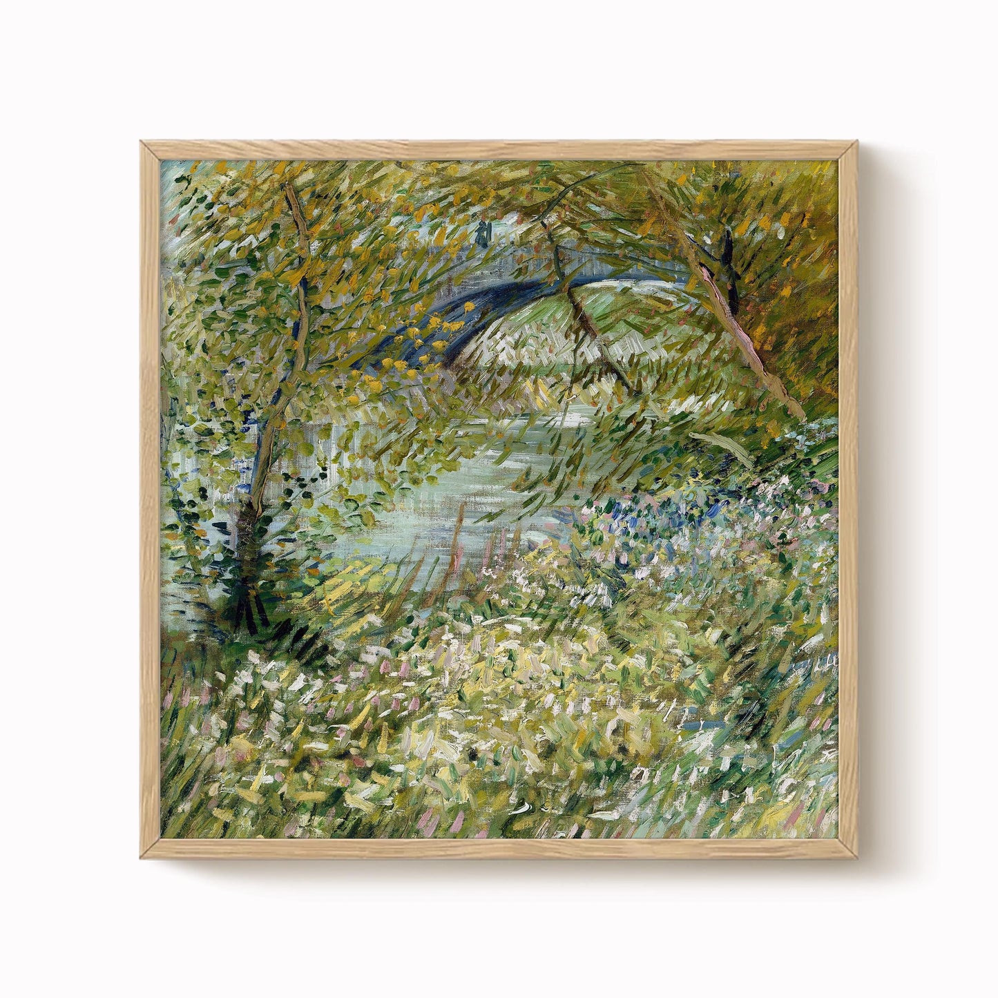 Van Gogh Wall – Riverbank In Springtime print